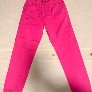 Bright pink pants